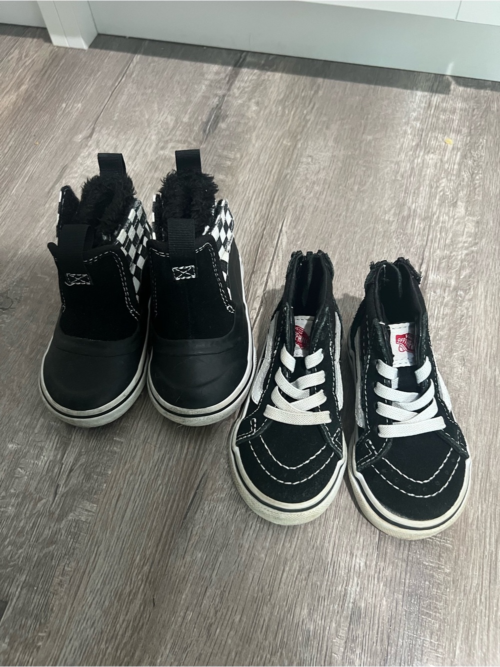 2 Pairs of Baby/Toddler Black High-Top Sneakers